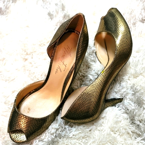 Marc Fisher Peep-Toe Festive Pumps Heels Size 8.5 M - Picture 4 of 8